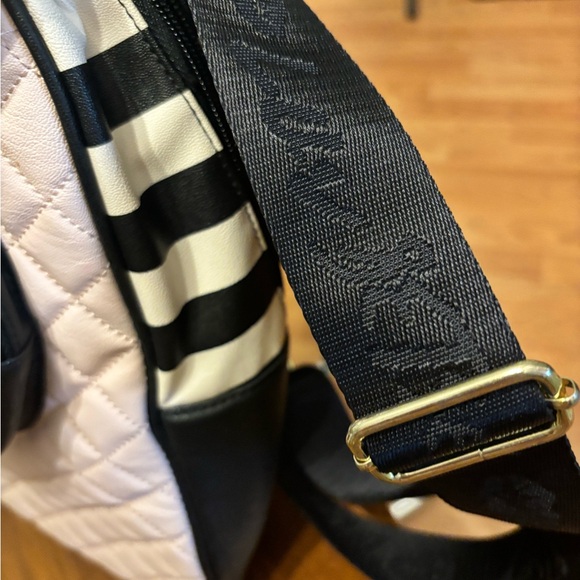 LUV Betsey Backpack By Betsey Johnson Kitty Cat Pink Black , Gently Used. - Picture 4 of 6